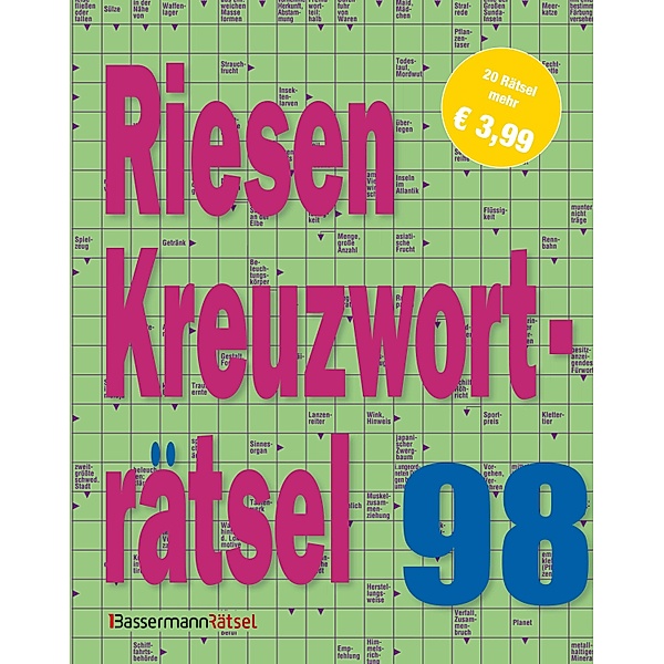 Riesen-Kreuzworträtsel 98 (5 Exemplare à 3,99 EUR), Eberhard Krüger