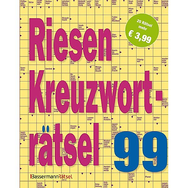 Riesen-Kreuzworträtsel 99 (5 Exemplare à 3,99 EUR), Eberhard Krüger