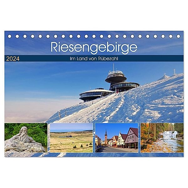 Riesengebirge - Im Land von Rübezahl (Tischkalender 2024 DIN A5 quer), CALVENDO Monatskalender, LianeM