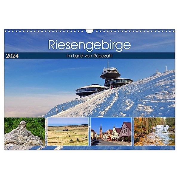Riesengebirge - Im Land von Rübezahl (Wandkalender 2024 DIN A3 quer), CALVENDO Monatskalender, LianeM