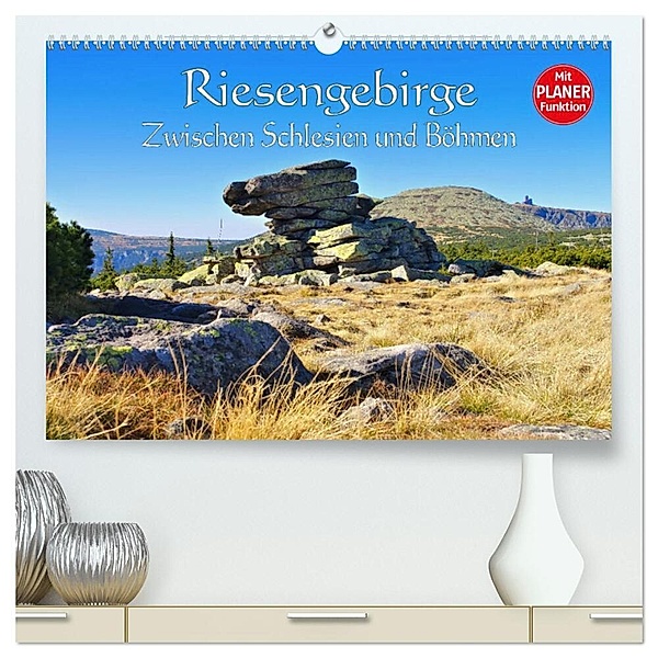 Riesengebirge - Zwischen Schlesien und Böhmen (hochwertiger Premium Wandkalender 2024 DIN A2 quer), Kunstdruck in Hochglanz, LianeM