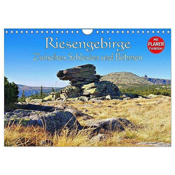 Riesengebirge - Zwischen Schlesien und Böhmen (Wandkalender 2024 DIN A4 quer), CALVENDO Monatskalender, LianeM