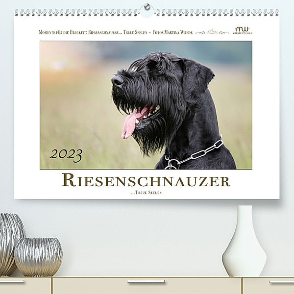 Riesenschnauzer... Treue Seelen (Premium, hochwertiger DIN A2 Wandkalender 2023, Kunstdruck in Hochglanz), Martina Wrede - Wredefotografie