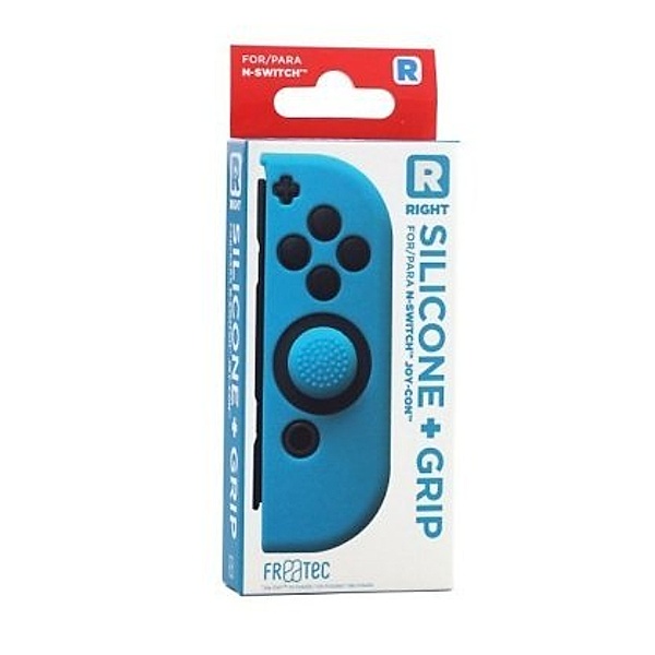 Right Silicone + Grip for N-Switch Joy Con - Blue