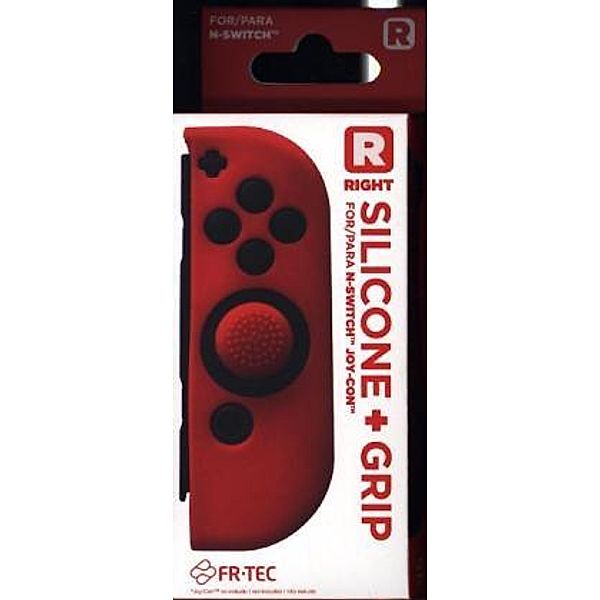 Right Silicone + Grip for N-Switch Joy Con - Red