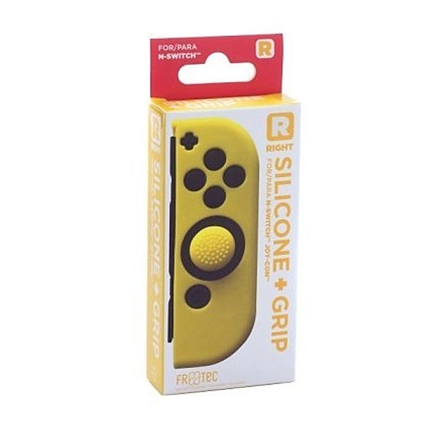 Right Silicone + Grip for N-Switch Joy Con - Yellow