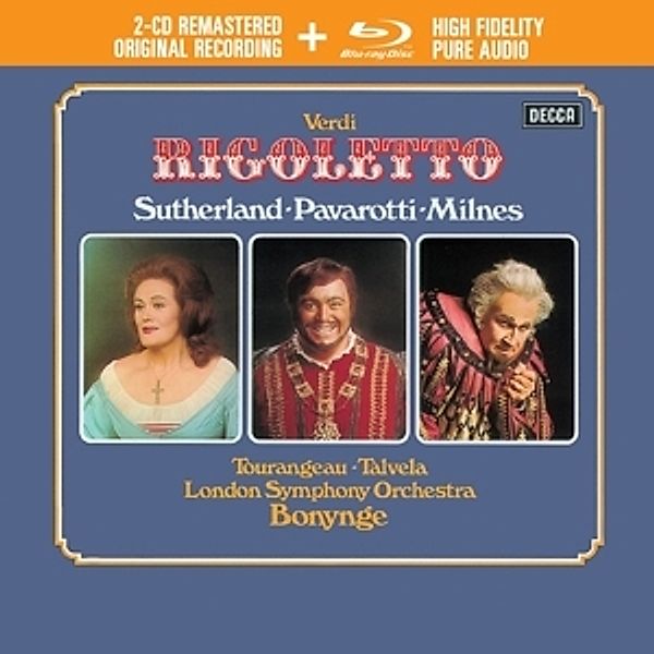 Rigoletto (2 CDs + Blu-ray Audio), Pavarotti, Sutherland, Lso, Bonynge