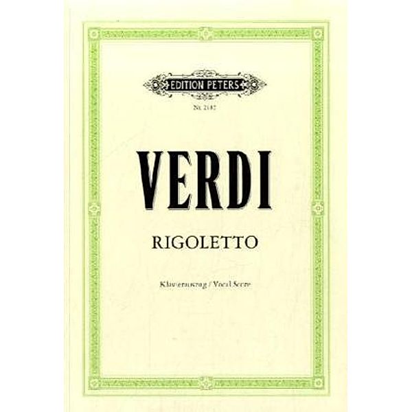 Rigoletto (deutsch/italienisch), Klavierauszug, Giuseppe Verdi