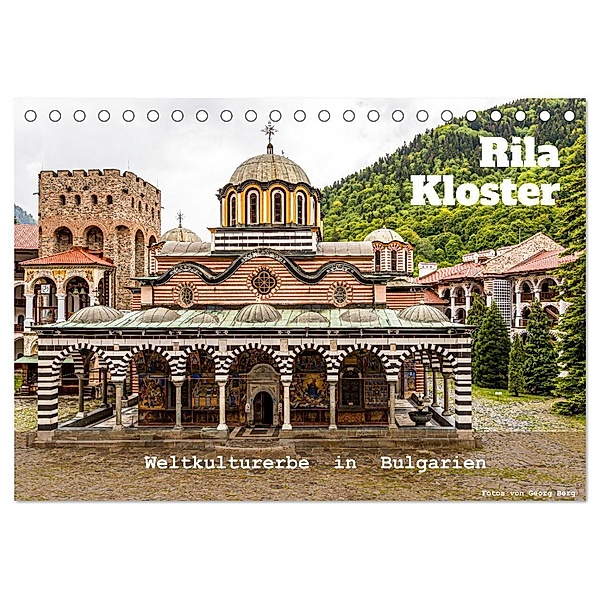 Rila Kloster - Weltkulturerbe in Bulgarien (Tischkalender 2024 DIN A5 quer), CALVENDO Monatskalender, Georg T. Berg