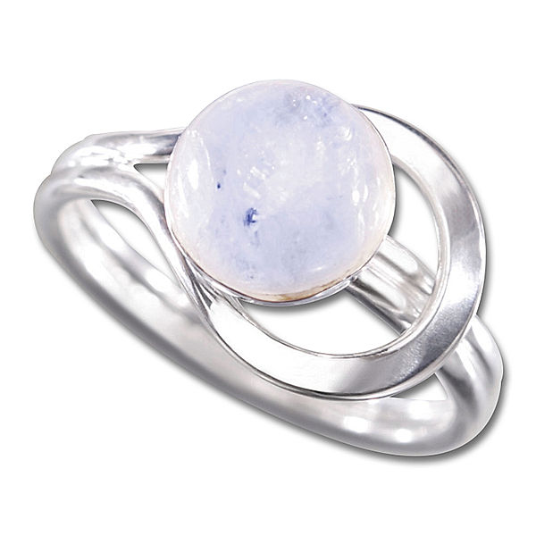 Ring Luna, 925er Silber mit Mondstein