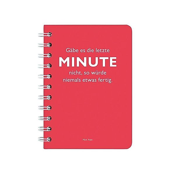 Ringbuch A6 Twain, Minute rot