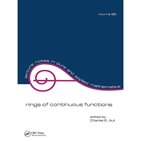 Rings of Continuous Function, Charles E. Aull
