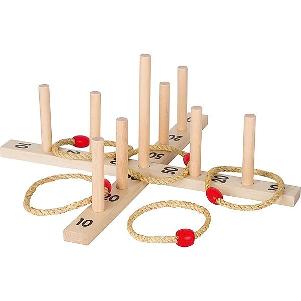 Gollnest & Kiesel Ringwurfspiel mit 5 Sisalringen