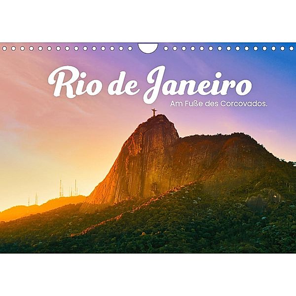 Rio de Janeiro - Am Fuße des Corcovados. (Wandkalender 2023 DIN A4 quer), SF