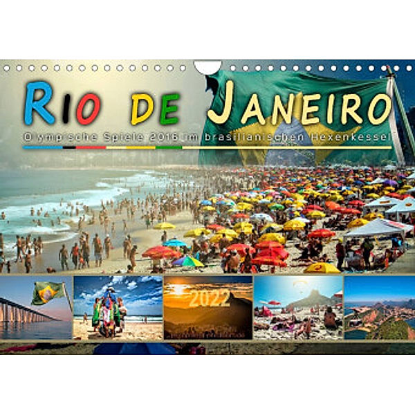 Rio de Janeiro, Olympische Spiele 2016 im brasilianischen Hexenkessel (Wandkalender 2022 DIN A4 quer), Peter Roder