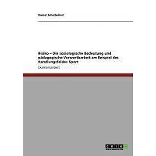 Risiko - Die soziologische Bedeutung und pädagogische Verwertbarkeit am Beispiel des Handlungsfeldes Sport, Daniel Scheibelhut