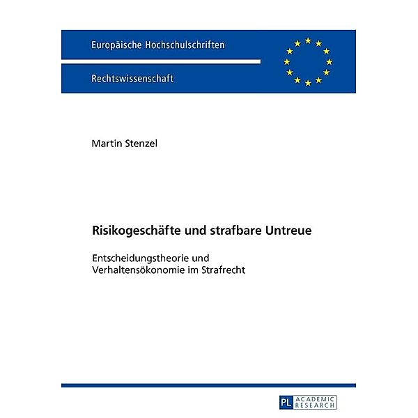 Risikogeschaefte und strafbare Untreue, Stenzel Martin Stenzel