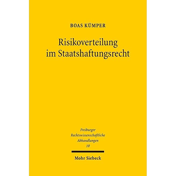 Risikoverteilung im Staatshaftungsrecht, Boas Kümper