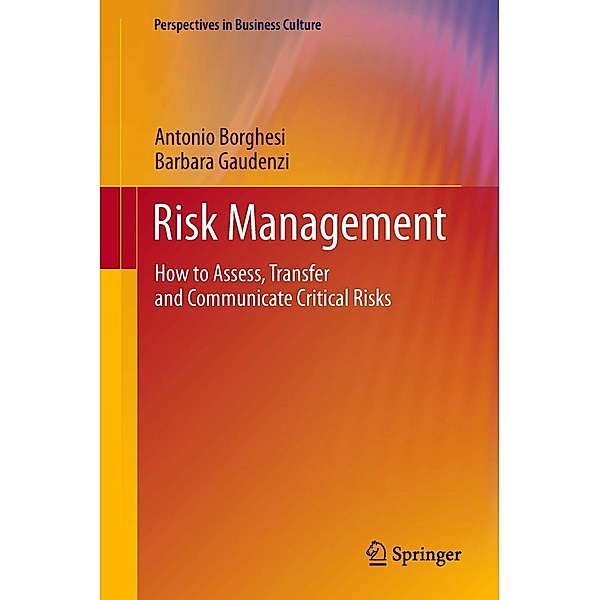 Risk Management / Perspectives in Business Culture, Antonio Borghesi, Barbara Gaudenzi