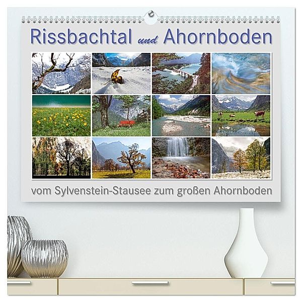 Rissbachtal & Ahornboden (hochwertiger Premium Wandkalender 2024 DIN A2 quer), Kunstdruck in Hochglanz, Max Watzinger - traumbild -