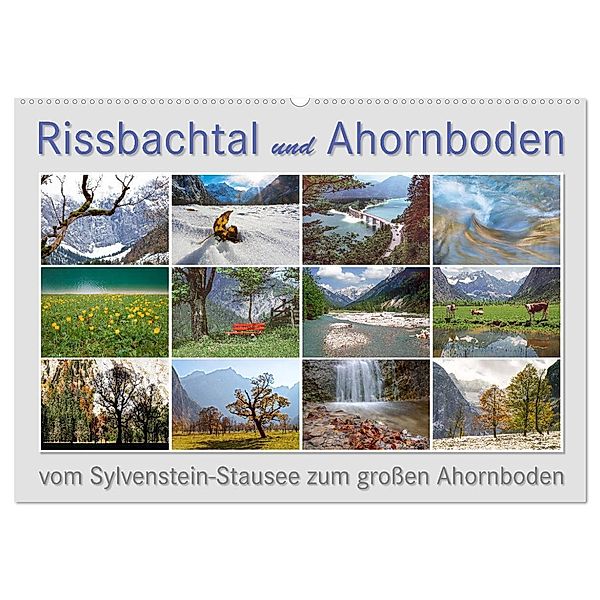 Rissbachtal & Ahornboden (Wandkalender 2024 DIN A2 quer), CALVENDO Monatskalender, Max Watzinger - traumbild -