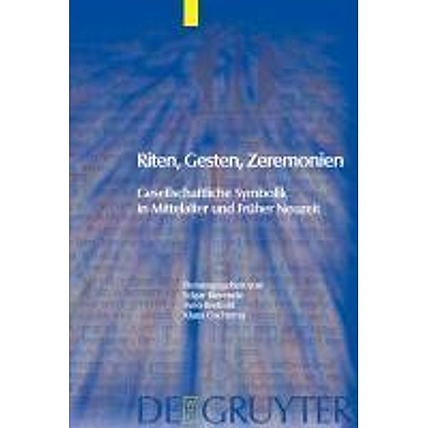 Riten, Gesten, Zeremonien / Trends in Medieval Philology Bd.14