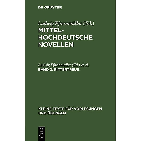 Rittertreue / Kleine Texte für Vorlesungen und Übungen Bd.95