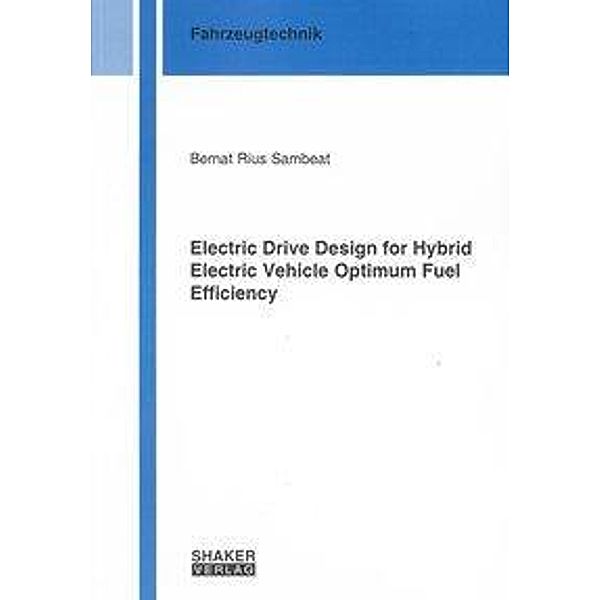 Rius Sambeat, B: Electric Drive Design for Hybrid Electric V, Bernat Rius Sambeat
