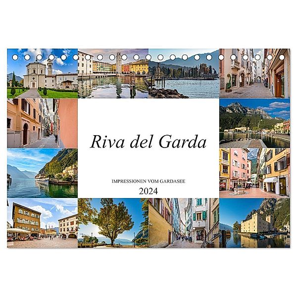 Riva del Garda Impressionen vom Gardasee (Tischkalender 2024 DIN A5 quer), CALVENDO Monatskalender, Dirk Meutzner