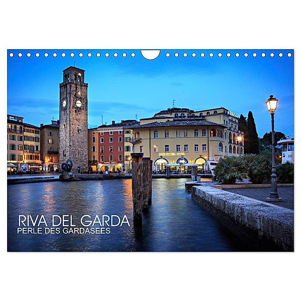 Riva del Garda - Perle des Gardasees (Wandkalender 2024 DIN A4 quer), CALVENDO Monatskalender, Val Thoermer