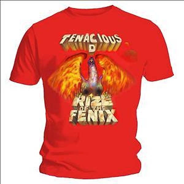 Rize Of The Fenix T-Shirt (Red, Tenacious D
