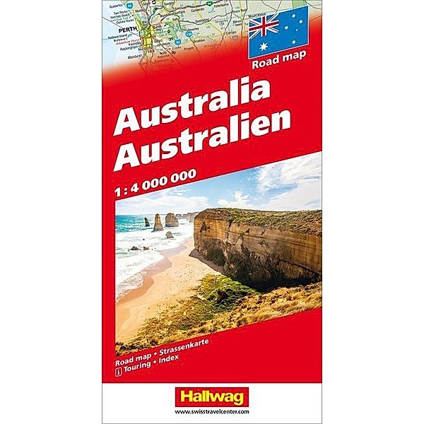 Road Map / Hallwag Straßenkarte Australien / Australia / Australie