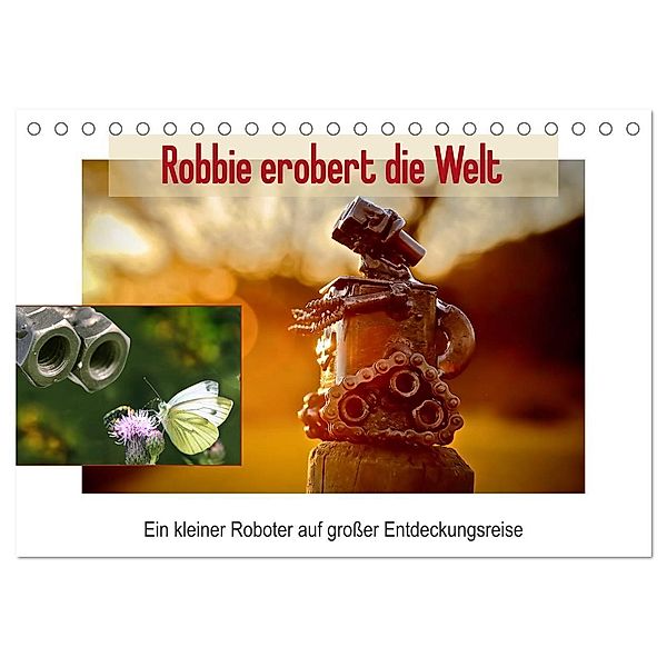 Robbie erobert die Welt (Tischkalender 2024 DIN A5 quer), CALVENDO Monatskalender, Eva Ola Feix