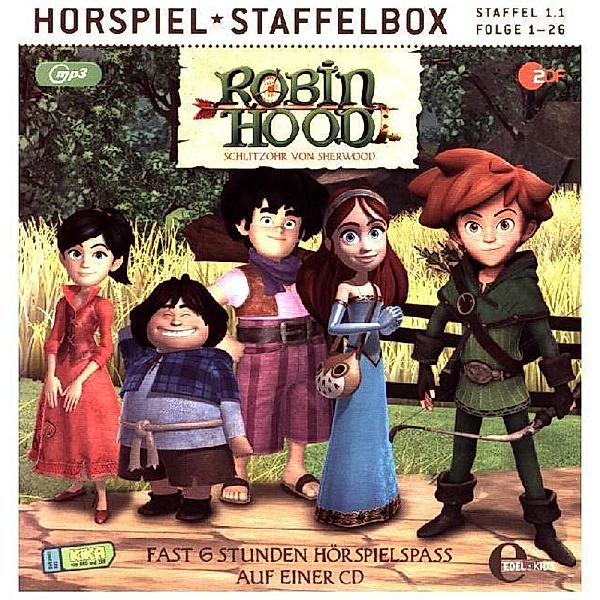 Robin Hood - Schlitzohr von Sherwood - 1.1 - Robin Hood - Schlitzohr von Sherwood - Staffelbox.Staffelbox.1.1,1 MP3-CD, Robin Hood-Schlitzohr Von Sherwood
