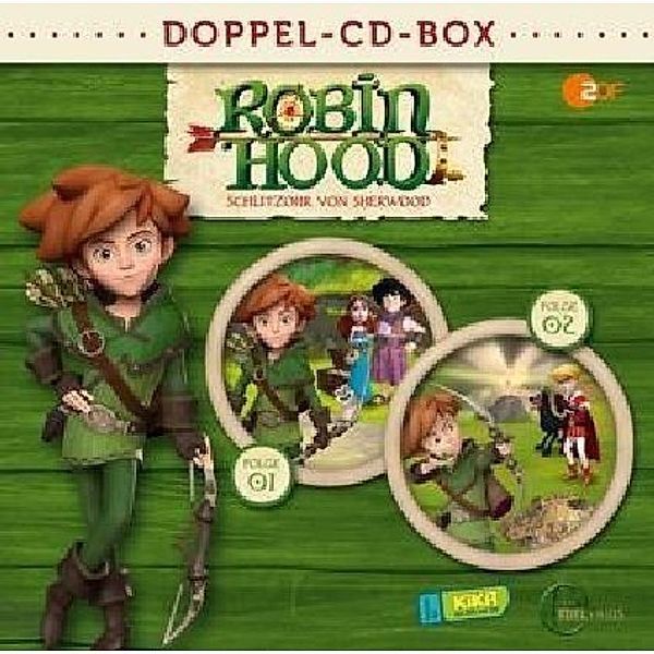 Robin Hood - Schlitzohr von Sherwood - Doppel-Box-Folgen 1+2-Hörspiele,2 Audio-CD, Robin Hood-Schlitzohr Von Sherwood