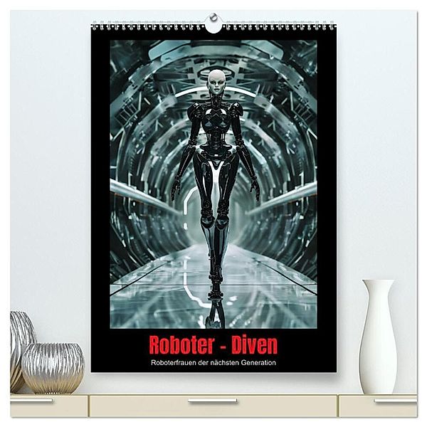 Roboter - Diven (hochwertiger Premium Wandkalender 2025 DIN A2 hoch), Kunstdruck in Hochglanz, Calvendo, thomas meinert