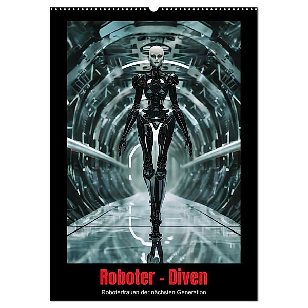 Roboter - Diven (Wandkalender 2025 DIN A2 hoch), CALVENDO Monatskalender, Calvendo, thomas meinert