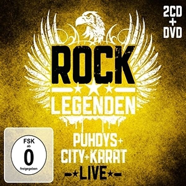Rock Legenden Live (Limited Deluxe Edition, 2 CDs+DVD), Puhdys, City, Karat