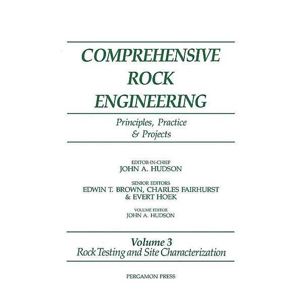 Rock Testing and Site Characterization, J. A. Hudson