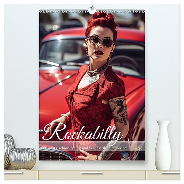 Rockabilly (hochwertiger Premium Wandkalender 2024 DIN A2 hoch), Kunstdruck in Hochglanz, Cathrin Illgen