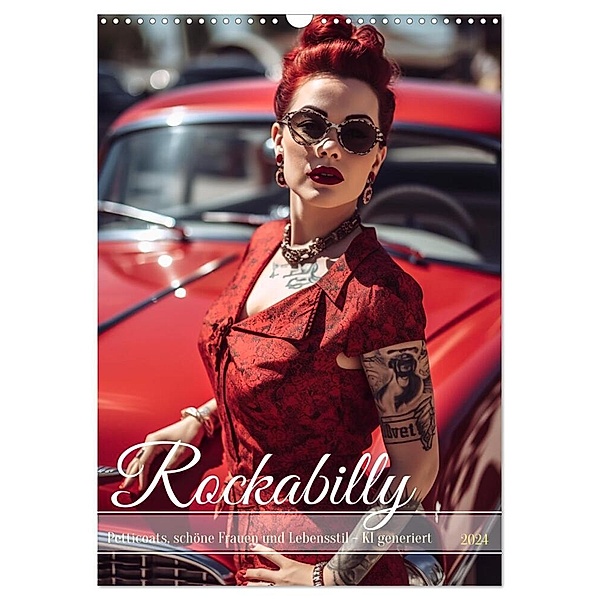 Rockabilly (Wandkalender 2024 DIN A3 hoch), CALVENDO Monatskalender, Cathrin Illgen