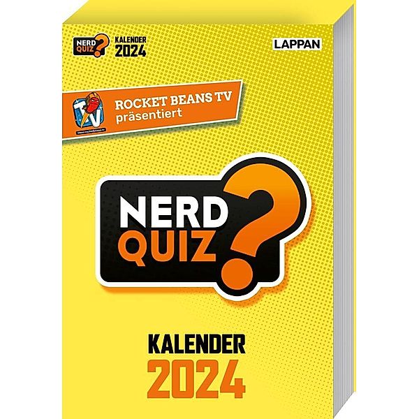 Rocket Beans TV - Nerd Quiz-Kalender 2024 mit Fragen rund um Games, Filme und Popkultur, Gregor Kartsios, Rocket Beans Entertainment GmbH