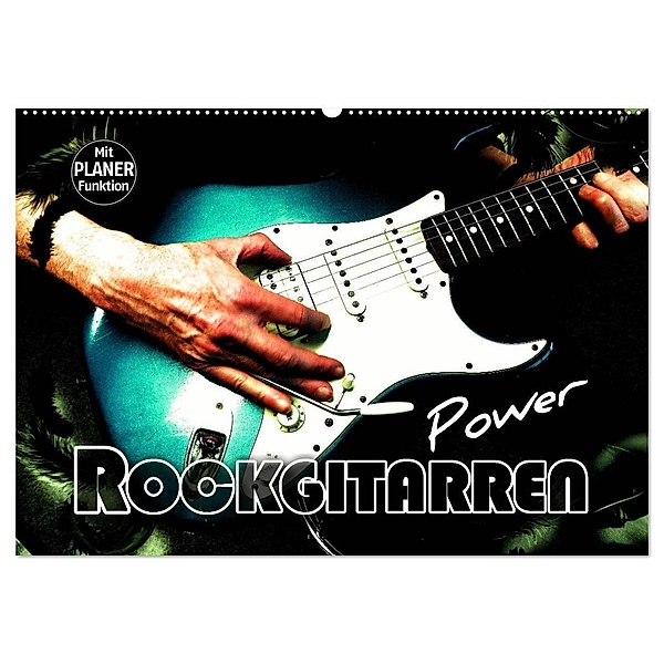 Rockgitarren Power (Wandkalender 2024 DIN A2 quer), CALVENDO Monatskalender, Renate Bleicher