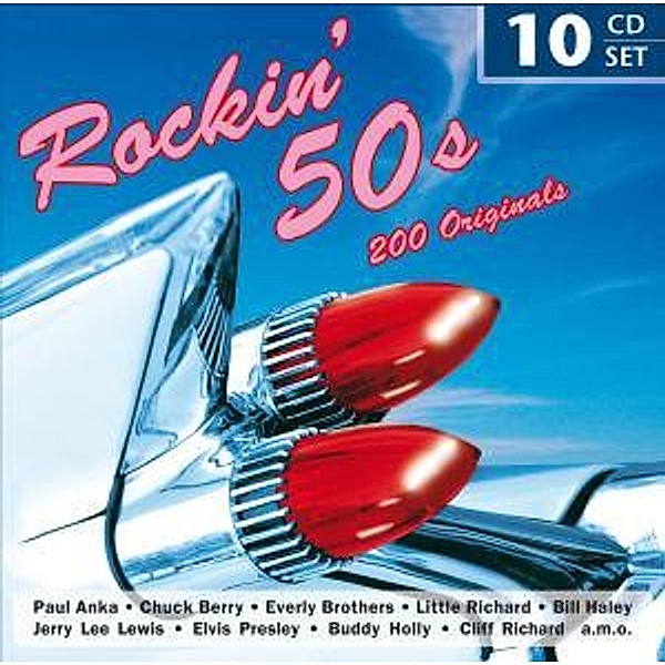 Rockin  50s, 10 CDs, Presley, Berry, Richard, Haley, Anka, Everly Brothers