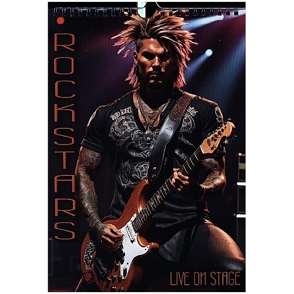 Rockstars - Live on Stage (Wandkalender 2024 DIN A4 hoch), CALVENDO Monatskalender, Calvendo, Renate Utz