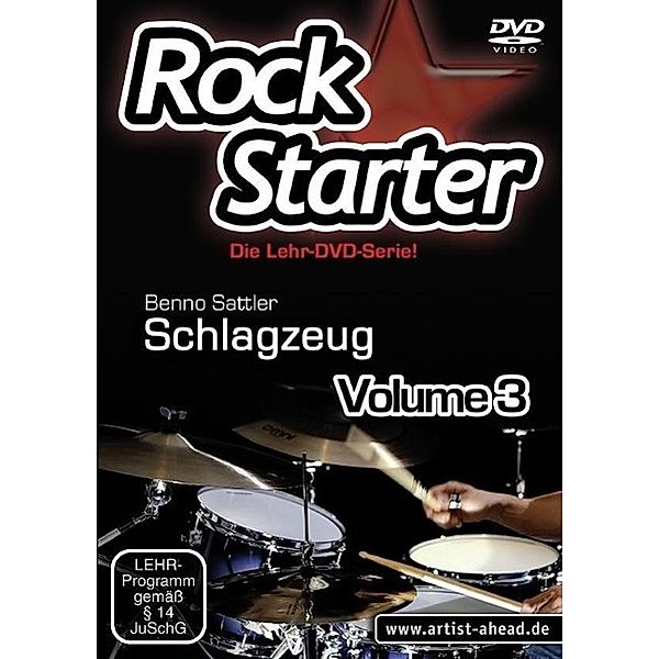 Rockstarter Schlagzeug, 1 DVD, DVD-Video, Benno Sattler