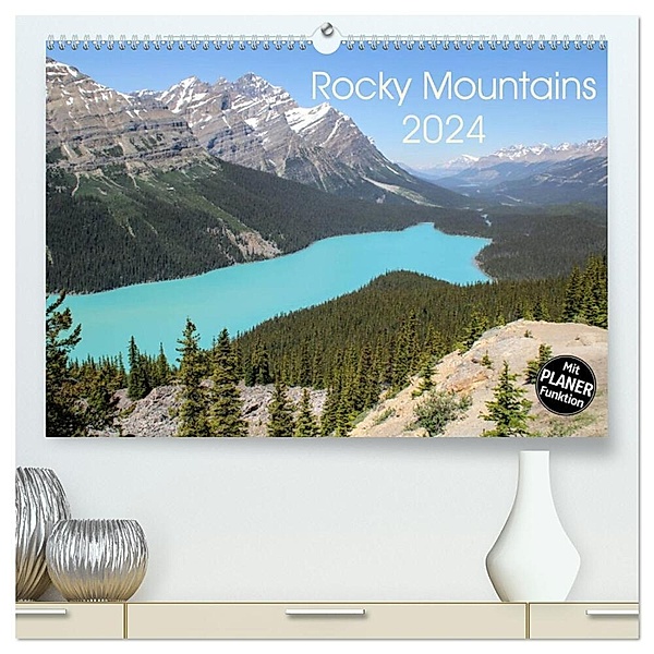 Rocky Mountains 2024 (hochwertiger Premium Wandkalender 2024 DIN A2 quer), Kunstdruck in Hochglanz, Frank Zimmermann