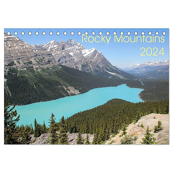 Rocky Mountains 2024 (Tischkalender 2024 DIN A5 quer), CALVENDO Monatskalender, Frank Zimmermann