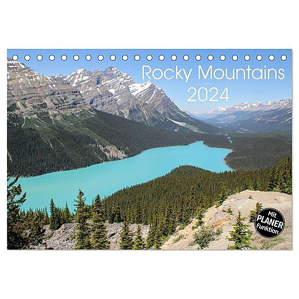 Rocky Mountains 2024 (Tischkalender 2024 DIN A5 quer), CALVENDO Monatskalender, Frank Zimmermann