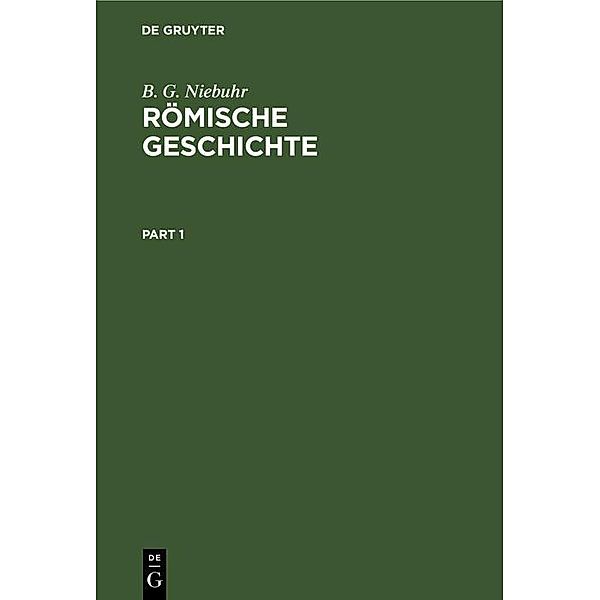 Römische Geschichte, B. G. Niebuhr